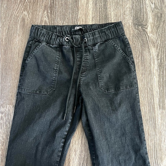 Rewash Mens black wash jogger pants size S - Picture 2 of 7